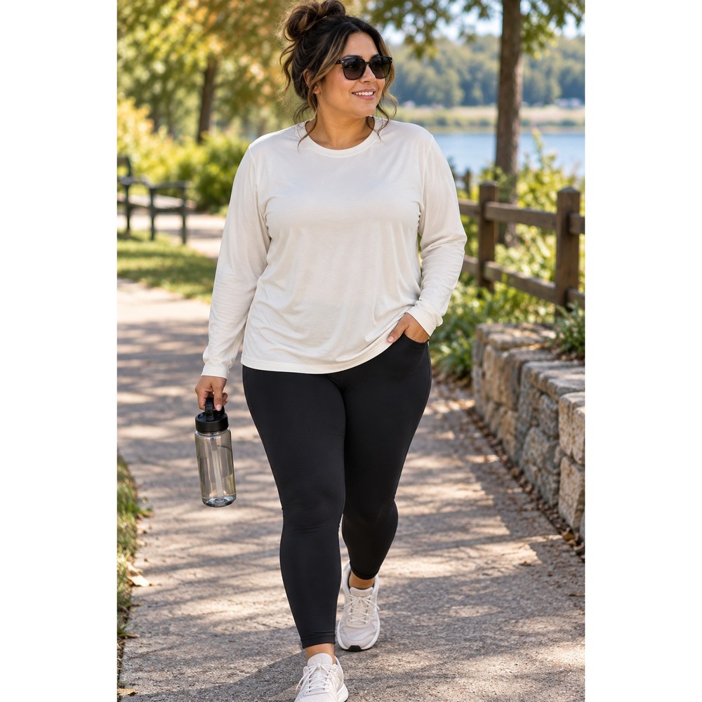BCG Cold Weather Long Sleeve Base Layer Shirt White XL Thermal Compression Top